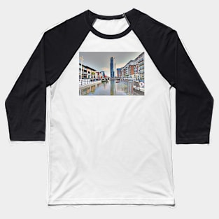 Number One Lipstick Tower at Gunwharf Quays, Portsmouth Baseball T-Shirt